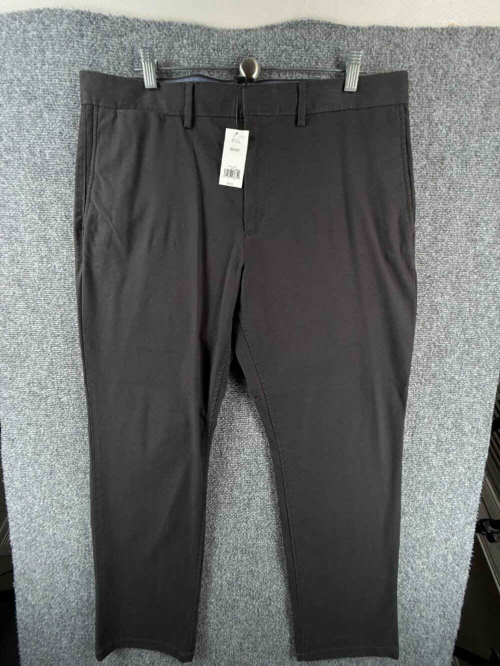 NWT Banana Republic Fulton Chino Pants Gray Men 36x30 Cotton Cotton Blend Casual